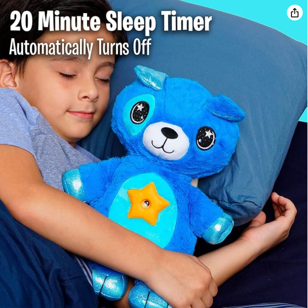 Starbear teddy bear with star projector